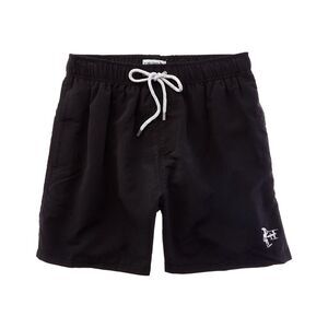 Endless Summer Mens  Solid Volley Swim Short, Black